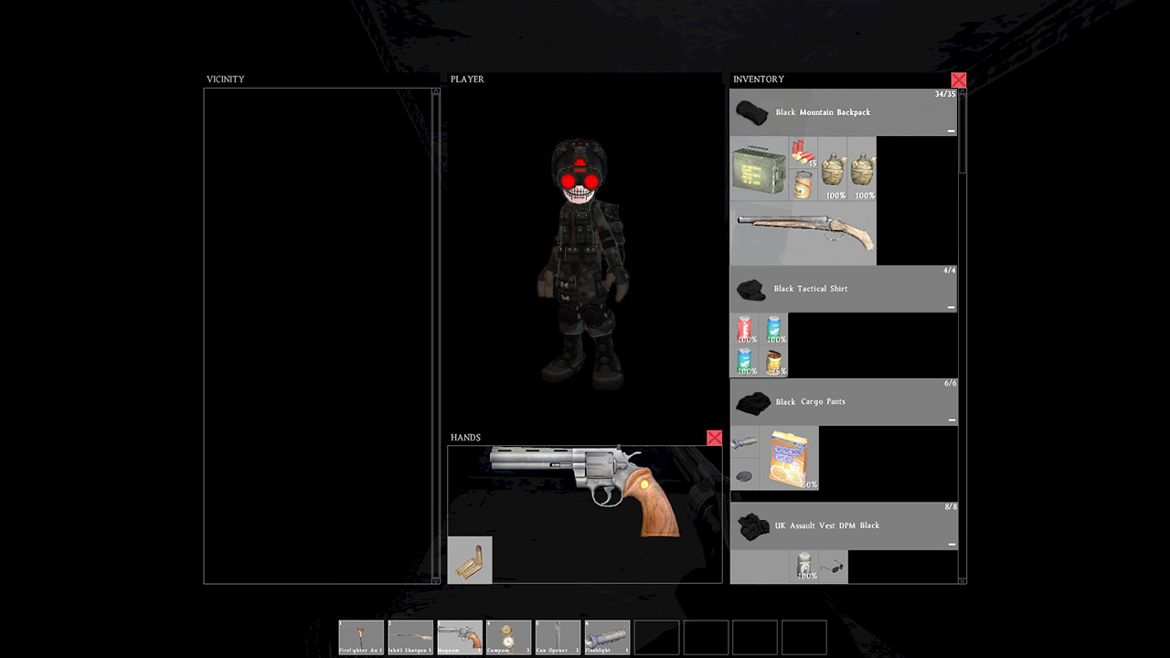 Dayz : SA inventory.